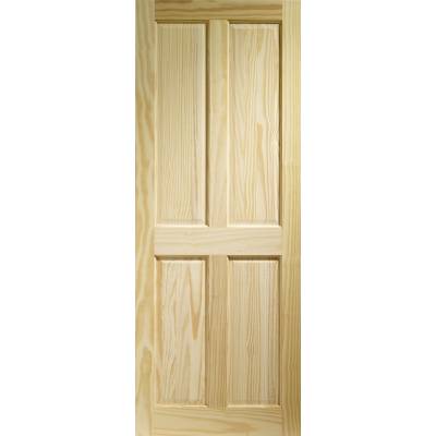 Clear Pine Victorian 4 Panel Internal Door Wooden Timber Int...